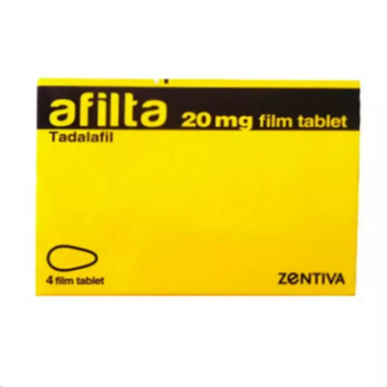 Buy Afilta (Tadalafil) Zentiva 20mg, 4tab (INT) Online