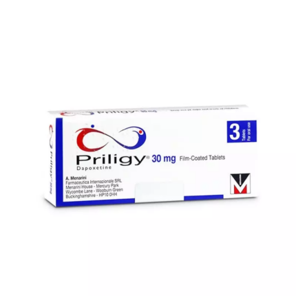 Buy Priligy (Dapoxetine) Menarini 30mg, 3tab (INT) Online