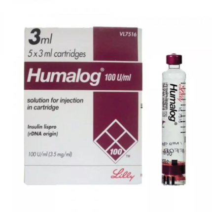 Buy Humalog Lilly 100IU/ml, 5x300IU cart (INT) Online