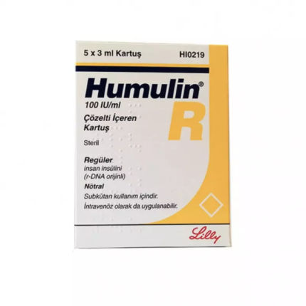 Buy Humulin R Lilly 100IU/ml, 5x300IU cart (INT) Online