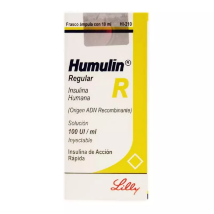 Buy Humulin R Lilly 100IU/ml, 10ml vial (INT) Online